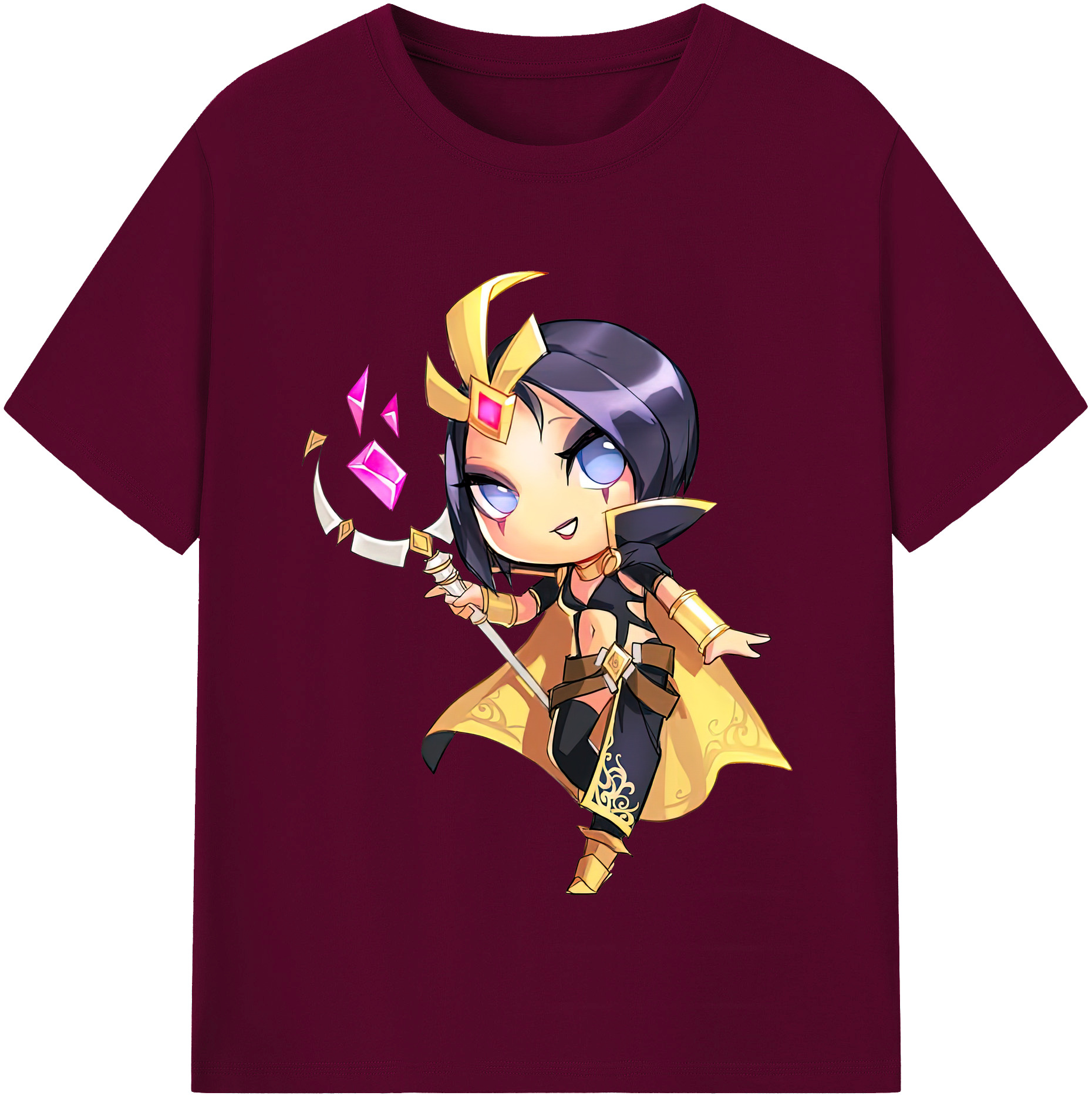 （画像用） リーグ・オブ・レジェンド League of Legends LOL レディースカジュアルプリントTシャツ（綿100％）
